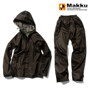 マック(Makku) クロス オーバー レインスーツ ４Ｌ ブラック AS-8510