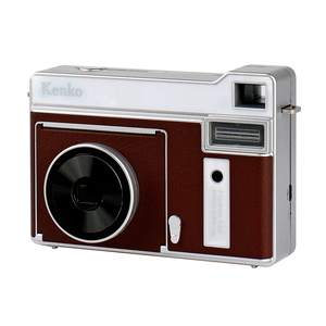 【送料無料】Kenko(ケンコー) モノクロインスタントカメラ 感熱紙使用 ブラウン KC-TY01 BR