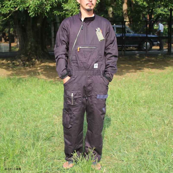 grn outdoor HIASOBI BIG BEN JUMP SUIT 黒 ジーアールエヌアウトドア(grn outdoor) HIASOBI BIG BEN JUMP SUIT