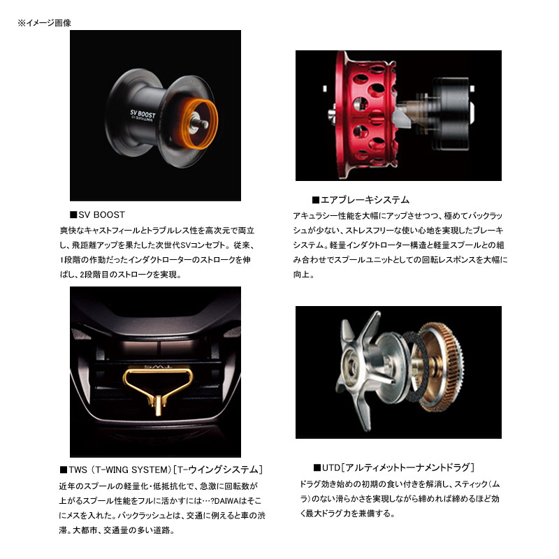ダイワ(Daiwa) 21ZILLION(ジリオン) SV TW 1000L 左巻き 00630214