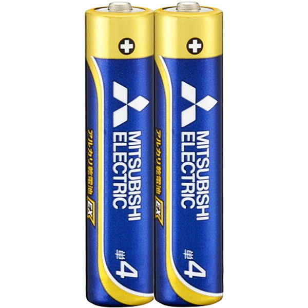 MITSUBISHI(三菱電機) アルカリ乾電池 単3形 2本入 長持ちハイパワー EXシリーズ 使用推奨期限10年 LR6EXD/2S 電池&ソーラーバッテリー