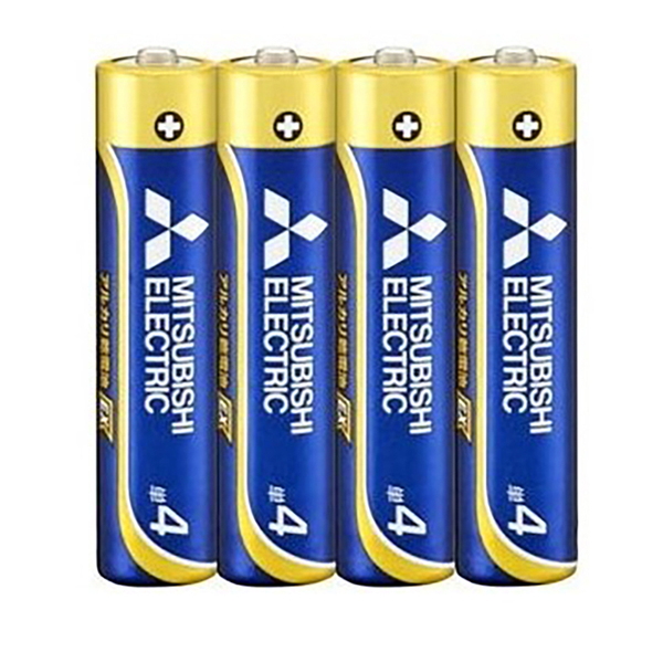 MITSUBISHI(三菱電機) アルカリ乾電池 単4形 4本入 長持ちハイパワー EXシリーズ 使用推奨期限10年 LR03EXD/4S 電池&ソーラーバッテリー