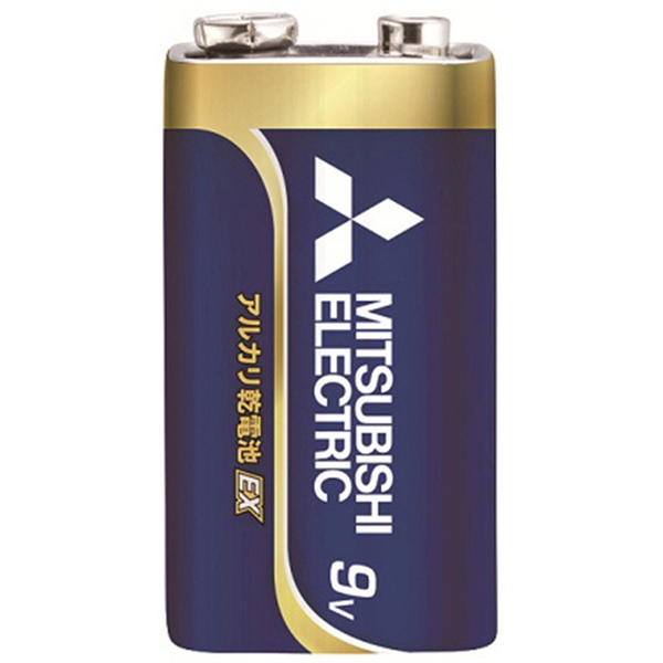 MITSUBISHI(三菱電機) アルカリ乾電池 9V形 1本入 長持ちハイパワー EXシリーズ 使用推奨期限2年 6LF22EXD/1S 電池&ソーラーバッテリー