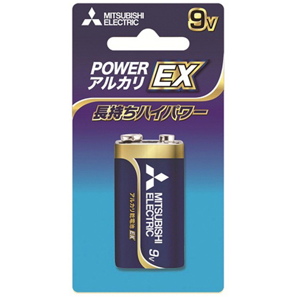 MITSUBISHI(三菱電機) アルカリ乾電池 9V形 1本入 ブリスターパック 長持ちハイパワー EXシリーズ 使用推奨期限2年 6LF22EXD/1BP 電池&ソーラーバッテリー