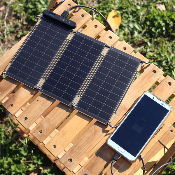 YOLK ソーラーペーパー7.5Wセット(Solar Paper)  ソーラーパネル ソーラー充電器 持ち運び 充電器 災害グッズ ヨーク ソーラーチャージャー