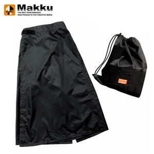 マック(Makku) 【マック×ナチュラム コラボ】レインラップ アラウンドＥＸ ユニセックス Ｌ ブラック NA-970
