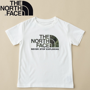 THE NORTH FACE(ザ･ノース･フェイス) K S/S CAMO LOGO TEE(ショート スリーブ カモ ロゴ ティー)キッズ NTJ32145 半袖(ジュニア･キッズ･ベビー)