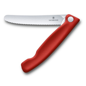 VICTORINOX(ビクトリノックス) ピクニックナイフ 波刃 (トマトナイフ) レッド 6.7831.FB