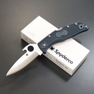 【送料無料】Spyderco(スパイダルコ) エンデラ ウェーブ VG-10 直刃 刃長97mm C243PGYW