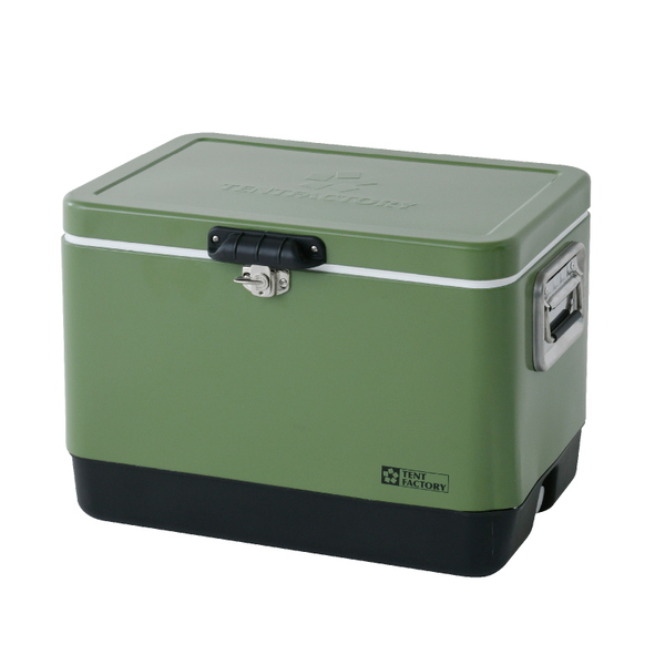 TENT FACTORY(テントファクトリー) メタルクーラー スチールボックス L TF-MBM51 キャンプクーラー50～99リットル