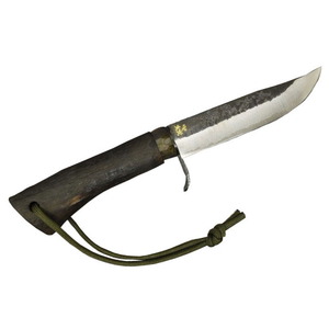【送料無料】みきかじや村(mikikajiyamura) 剣鉈(両刃) TK052 黒 本革サック付 120mm