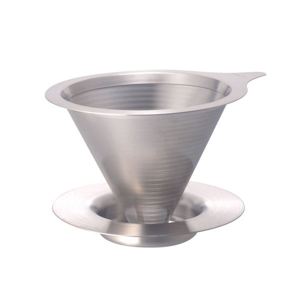 ハリオグラス (HARIO) ダブルメッシュメタルドリッパー DMD-02-HSV パーコレーター&バネット