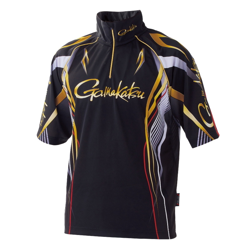 Gamakatsu GM-3651 2WAYプリントジップシャツ Lサイズ がまかつ(Gamakatsu) 2WAY プリントジップシャツ(半袖) GM3651