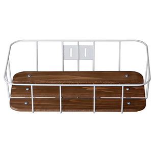 昭和インダストリーズ ウッドワイヤーラック 浅型 BKT11001(WR-03 WH)