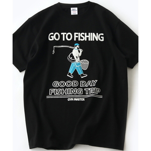 gym master トップス(メンズ) GO TO FISHING Tee M ブラック(05)