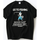 gym master(ジムマスター) GO TO FISHING Tee G692691 半袖Tシャツ(メンズ)