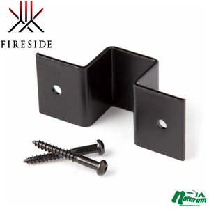 ファイヤーサイド(Fireside) ２５角固定金具 ３０・４０スタンダード用 共通オプション ブラック Y013