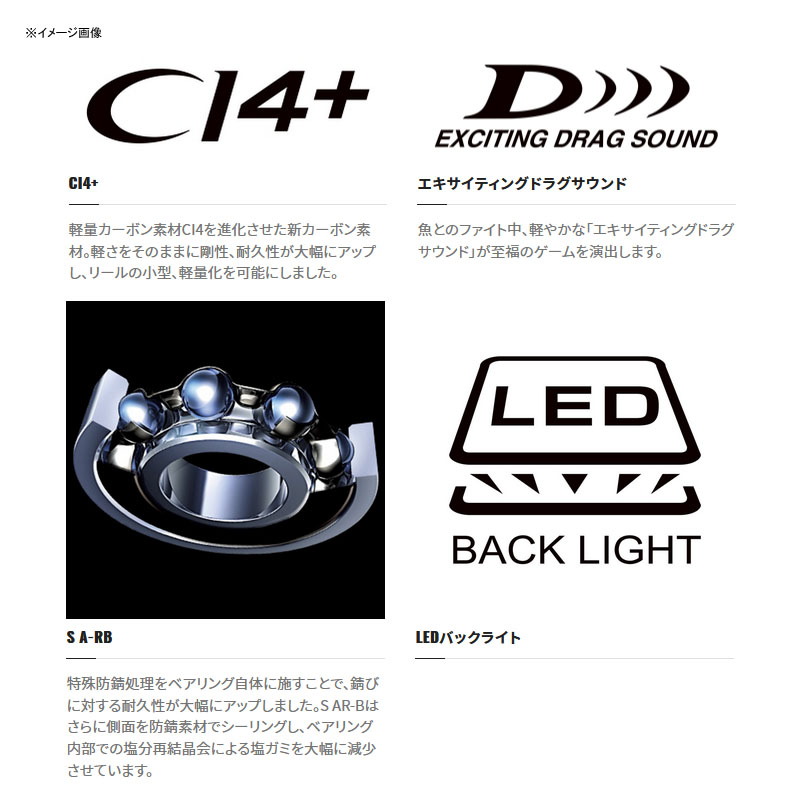 シマノ(SHIMANO) 21 バルケッタ 101DH-HG(左) 042699｜アウトドア用品