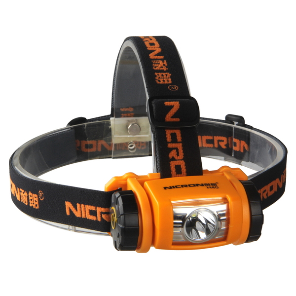 ニクロン(Nicron) H40 シンプルヘッドライト 最大200ルーメン 電池式 H40 ヘッドランプ