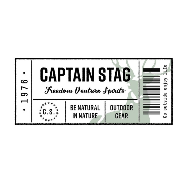 キャプテンスタッグ(CAPTAIN STAG) CSデザインステッカー チケット･レクタ UM-1569 ステッカー
