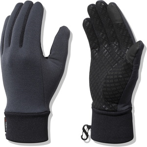 HELLY HANSEN(ヘリーハンセン) パワーストレッチ フリース グローブ M ブラックグレー HA92156