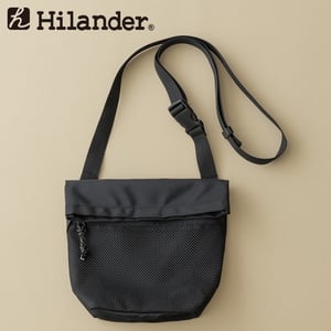 Hilander(ハイランダー) フラップメッシュ ショルダーバッグ ブラック フリー