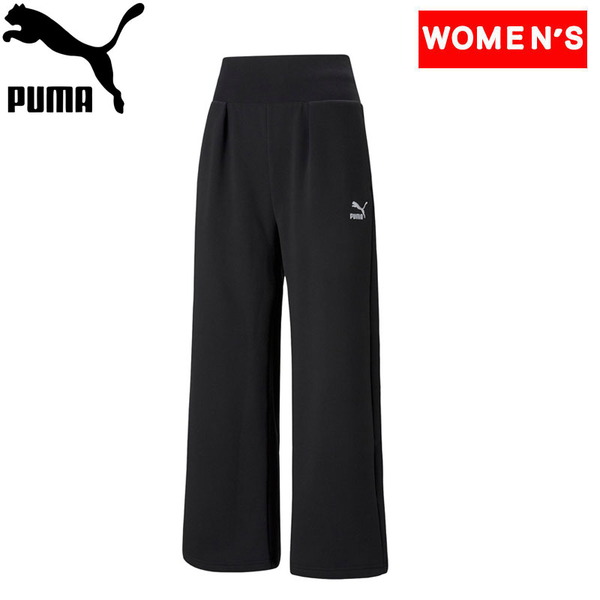 PUMA(プーマ) W CLASSICS FASHION ワイドレッグ スウェットパンツ FL