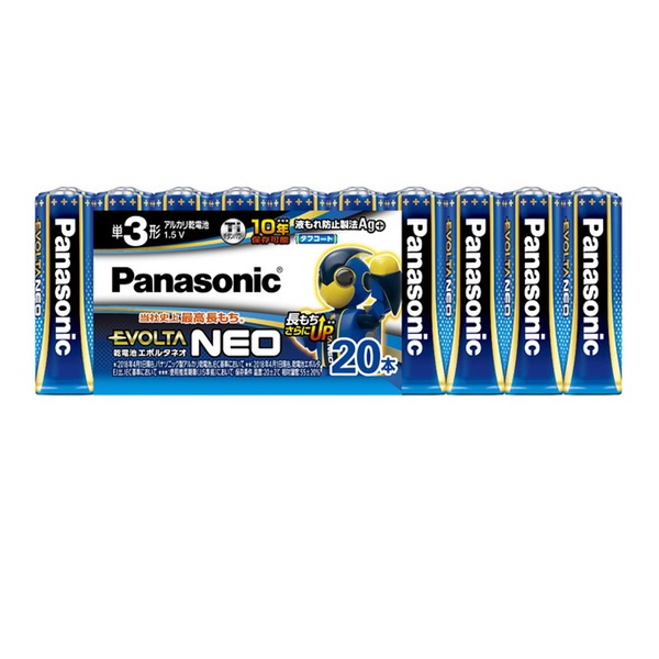 パナソニック(Panasonic) 乾電池エボルタネオ単3形20本パック LR6NJ/20SW 電池&ソーラーバッテリー