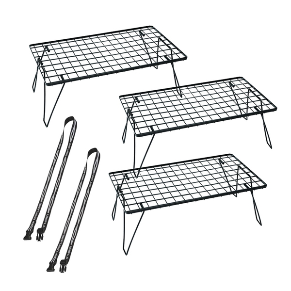 アウトドア テーブル/チェア ユニフレーム(UNIFLAME) フィールドラック×3+コンプレッションベルト×2 