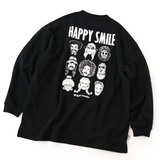 gym master(ジムマスター) HAPPY SMILE スウェット ビッグ ティー G721608 長袖Tシャツ(メンズ)