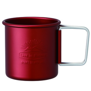 スケーター(skater) 折り畳みハンドル付マグカップ 320ml レッド AKOH1