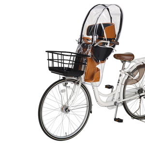 OGK(オージーケー) 自転車アクセサリー ヘッドレスト付フロントチャイルドシート用レインカバー ブラック