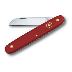 VICTORINOX(ビクトリノックス) フローリストナイフ ストレート(直刃) レッド 3.9050.B1