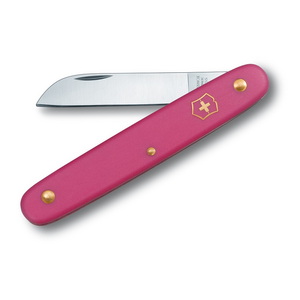 VICTORINOX(ビクトリノックス) フローリストナイフ ストレート(直刃) ローズピンク 3.9050.53B1