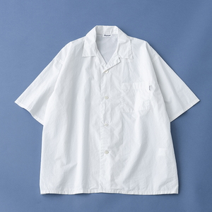 【送料無料】ORCIVAL(オーシバル) オープンカラー シャツ ショートスリーブ メンズ ５（Ｌサイズ相当） ホワイト #OR-B0063 OTY