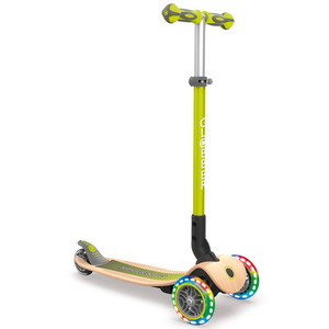 【送料無料】GLOBBER(グロッバー) PRIMO プリモ キッズキックスクーター フォールダブル/ウッド/ライト 3歳ー8歳 ライムグリーン WLGB436106 【送料無料】GLOBBER(グロッバー) PRIMO プリモ キッズキックスクーター フォールダブル/ウッド/ライト 3歳ー8歳 ライムグリーン WLGB436106