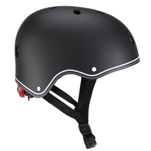GLOBBER(グロッバー) ＬＥＤライト付きヘルメット ＣＥ規格安全基準取得品／自転車／キックボード ４８-５３ｃｍ ブラック WKGB505120