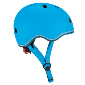 GLOBBER(グロッバー) 自転車アクセサリー LEDライト付きヘルメット CE規格安全基準取得品/自転車/キックボード 45-51cm スカイブルー