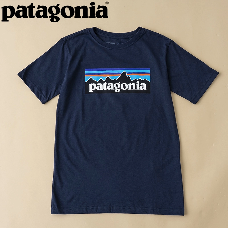 パタゴニア 長袖 ロンT Tシャツ XLサイズ ロゴ 大人気 紺色 ネイビー