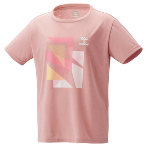 ｈｕｍｍｅｌ（ヒュンメル） レディースデザインシャツ Ｓ ２８（サーモンピンク） SSK-HLY2125-28