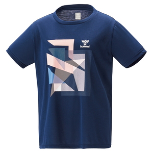 ｈｕｍｍｅｌ（ヒュンメル） レディースデザインシャツ Ｌ ７１（インディゴネイビー） SSK-HLY2125-71