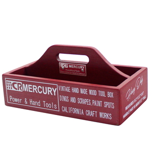 MERCURY(マーキュリー) ウッドハンディツールボックス レッド ME052472