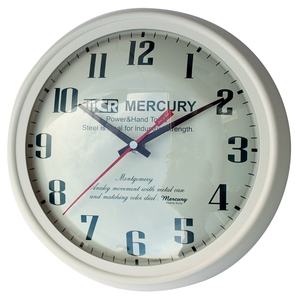 【送料無料】MERCURY(マーキュリー) ウォールクロック ＭＯＮＴＧＯＭＥＲＹ ベージュ ME052342