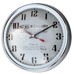 【送料無料】MERCURY(マーキュリー) ウォールクロック ＭＯＮＴＧＯＭＥＲＹ ホワイト ME052366