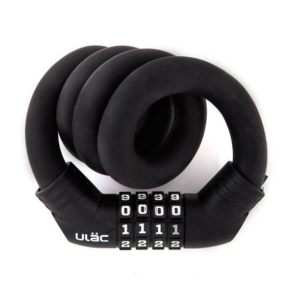 ULAC(ユーラック) シリコンカバーワイヤーロック カギ/自転車/サイクル A600M 鍵･ロック