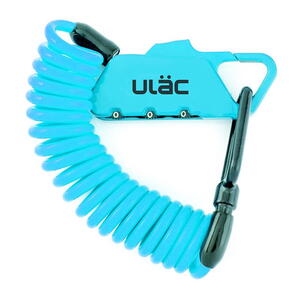 ULAC(ユーラック) カラビナケーブルロックコンボ ＰＩＣＣＡＤＩＬＬＹ カギ／サイクル／自転車 ブルー K2S