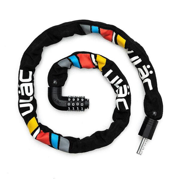 ULAC(ユーラック) 7mm コンボチェーンロック STEEL KOMBAT A900C 鍵･ロック