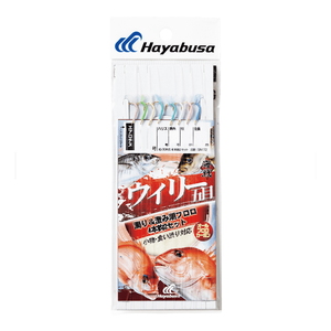 ハヤブサ(Hayabusa) 海戦ウィリー五目 濁り&澄み潮 フロロ 4本鈎2セット SN172