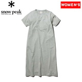 スノーピーク(snow peak) Women’s Recycled Cotton Heavy Dress ウィメンズ SW-22SW40100MG ロング･マキシ丈ワンピース(レディース)