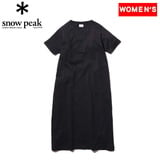 スノーピーク(snow peak) Women’s Recycled Cotton Heavy Dress ウィメンズ SW-22SW40102BK ロング･マキシ丈ワンピース(レディース)
